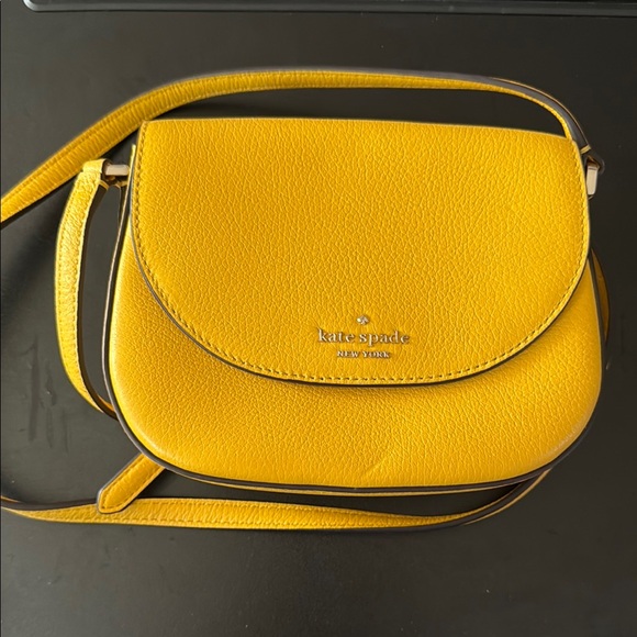 kate spade Handbags - Kate Spade Vibrant Yellow Crossbody Bag with Curved Flap